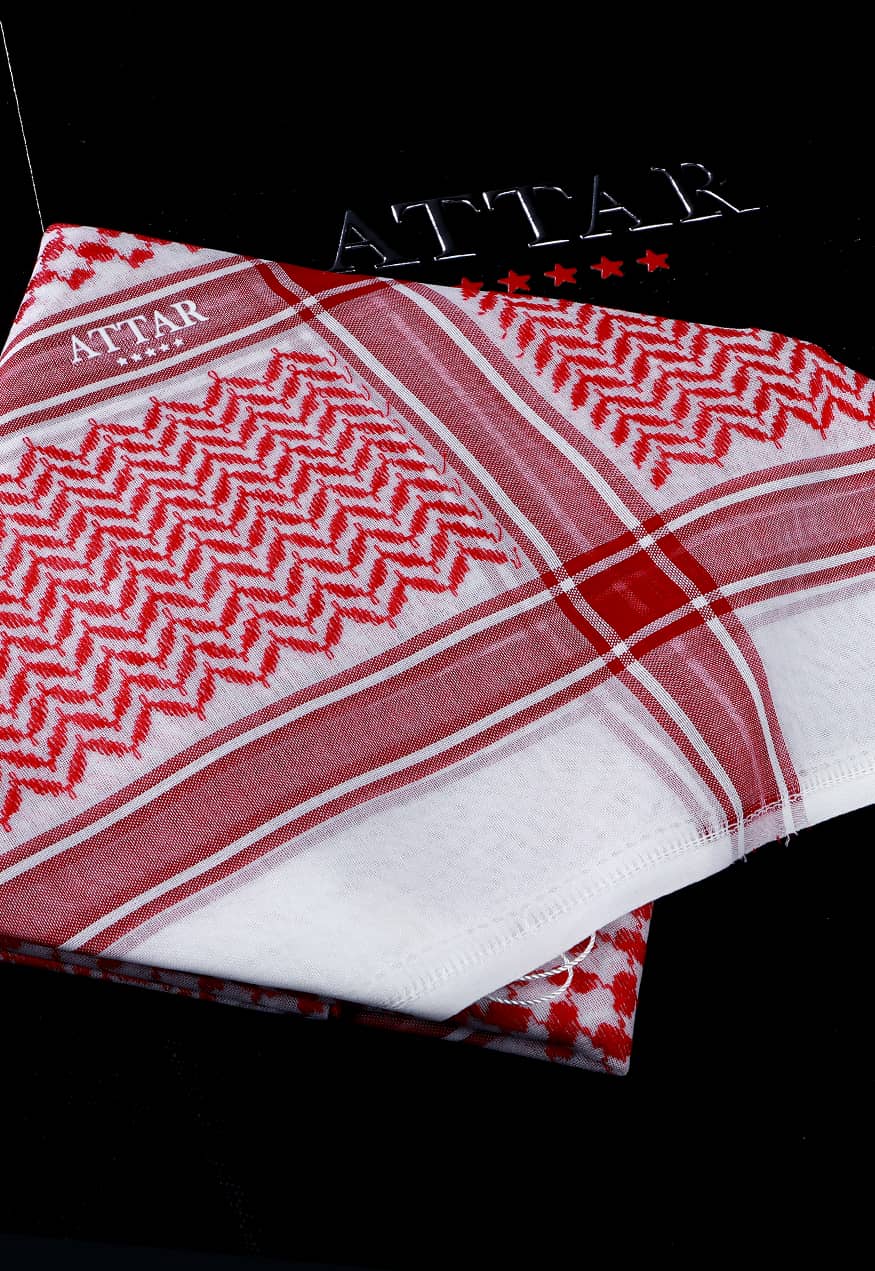 Attar Shemagh Red Super Deluxe R16