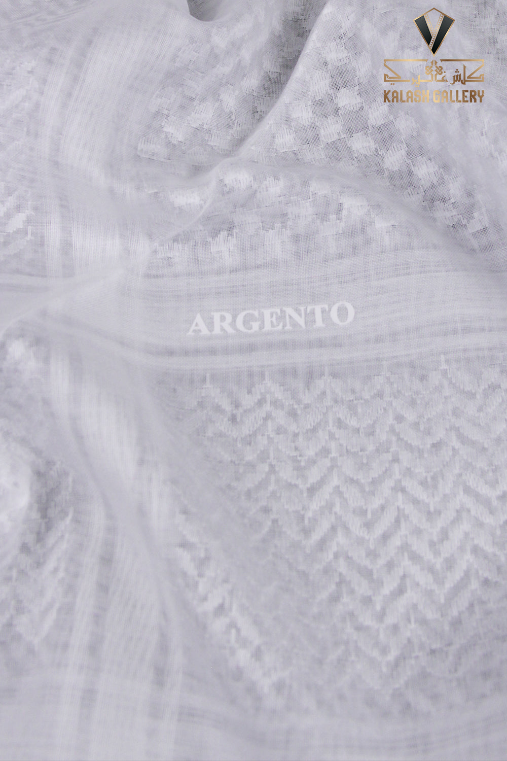 Argento Super Deluxe E-4 White Shemagh
