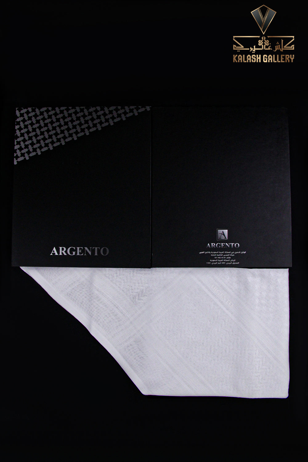 Argento Super Deluxe E-4 White Shemagh