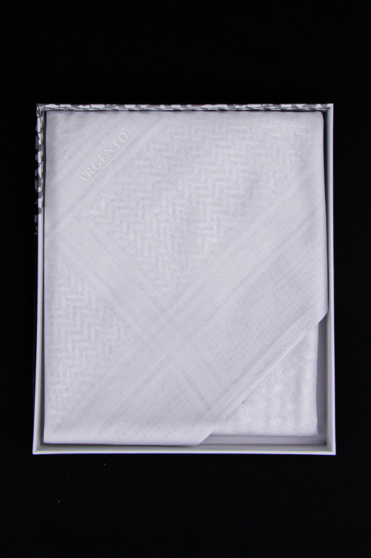 Argento Super Deluxe E-4 White Shemagh
