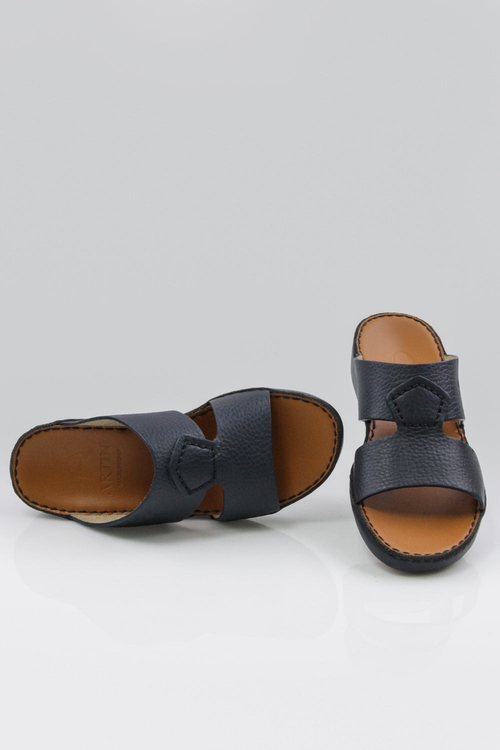 Classic Italian Scotch Calf Leather Slippers -AMT03