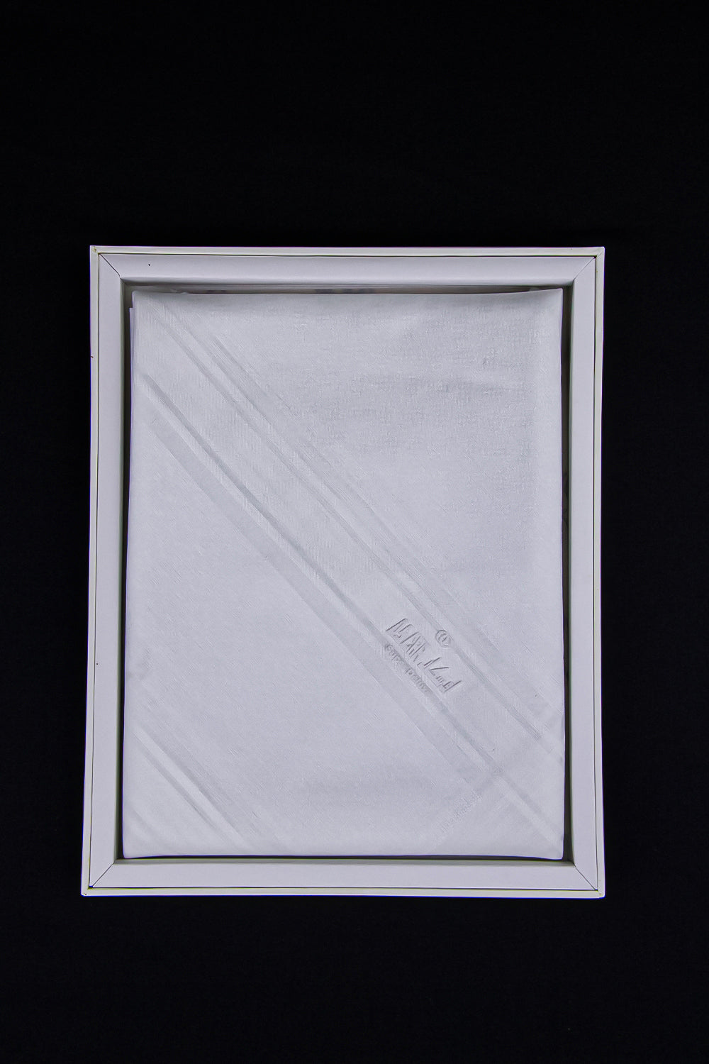 Oscar White Super Dulux Jacquard Four Ends Shemagh