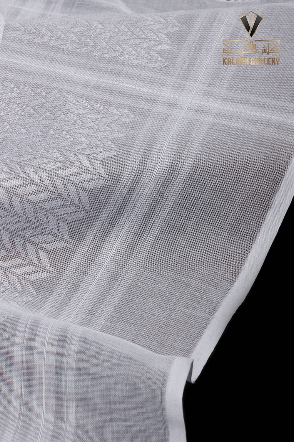 Deluxe White Gold Shemagh - 12