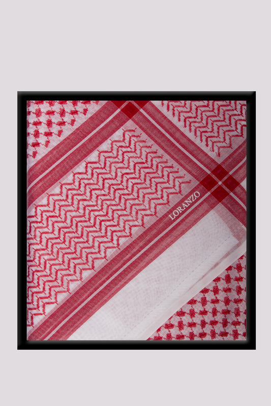 Lorenzo Super Deluxe Red Shemagh