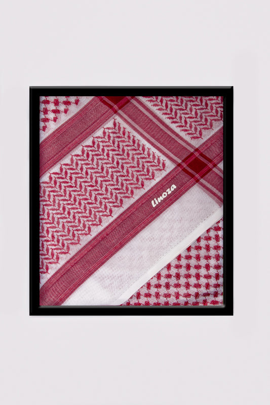 Linosa Shemagh Red Super Deluxe