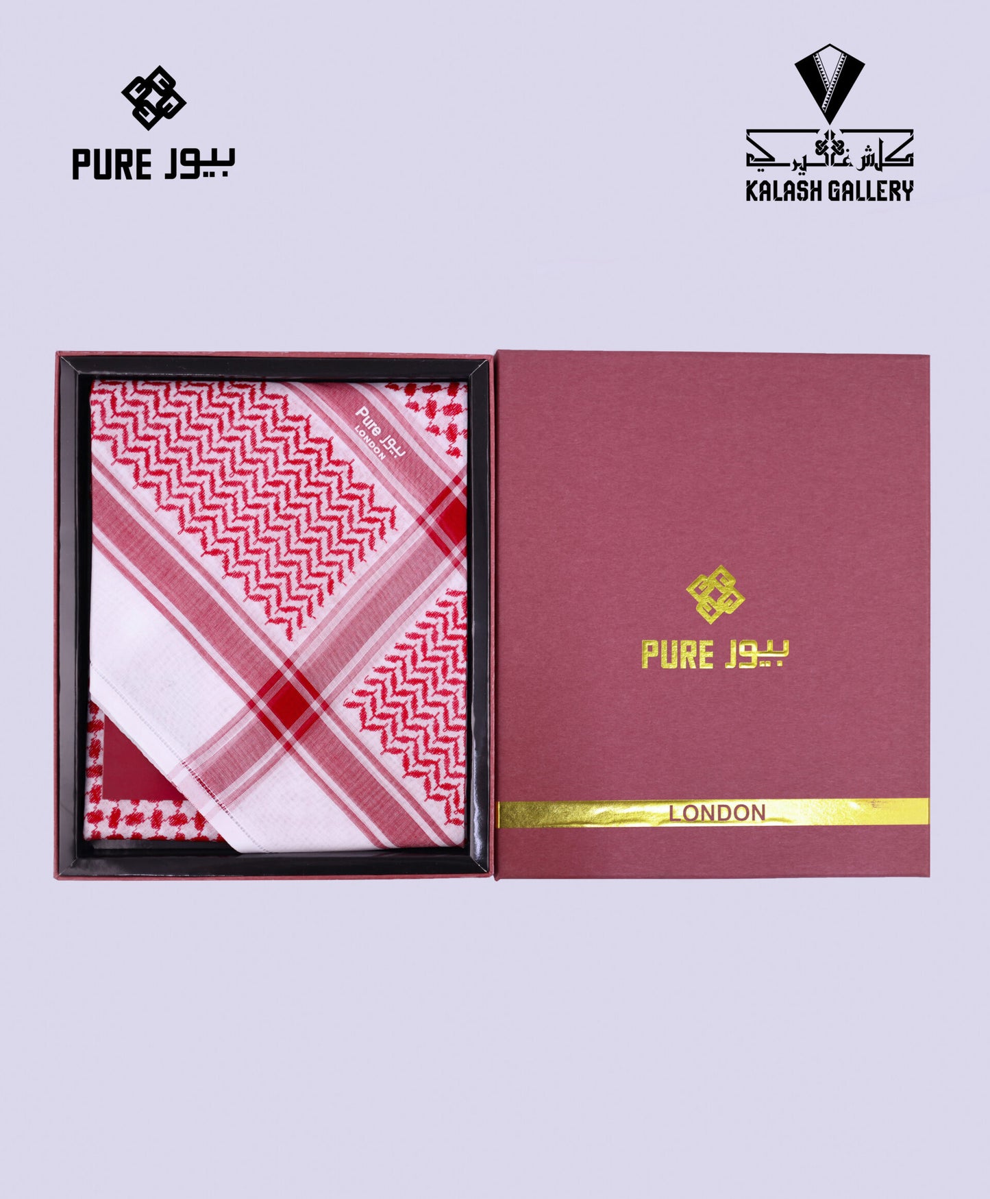 Pure Deluxe Red Shemagh-24