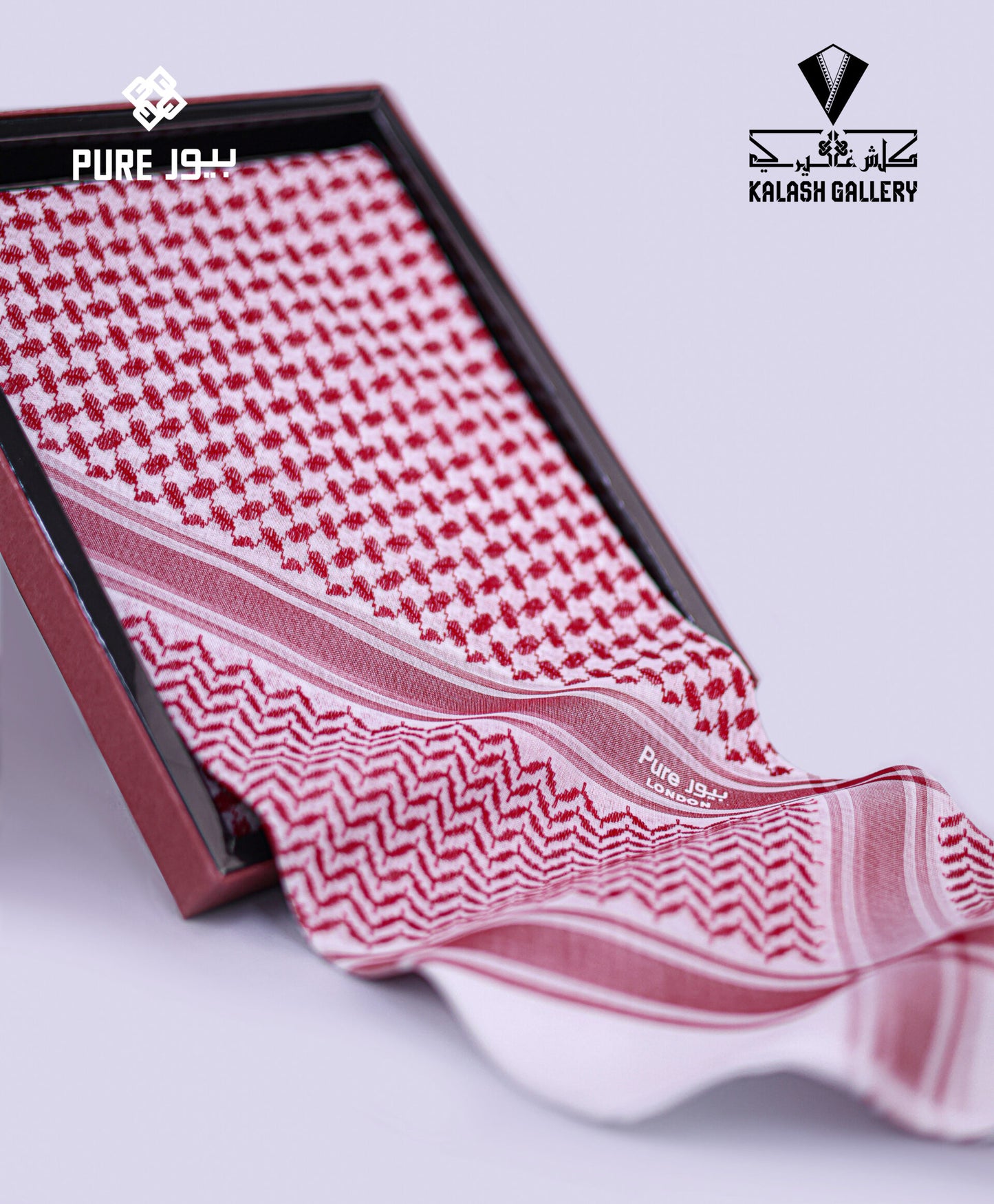 Pure Deluxe Red Shemagh-24