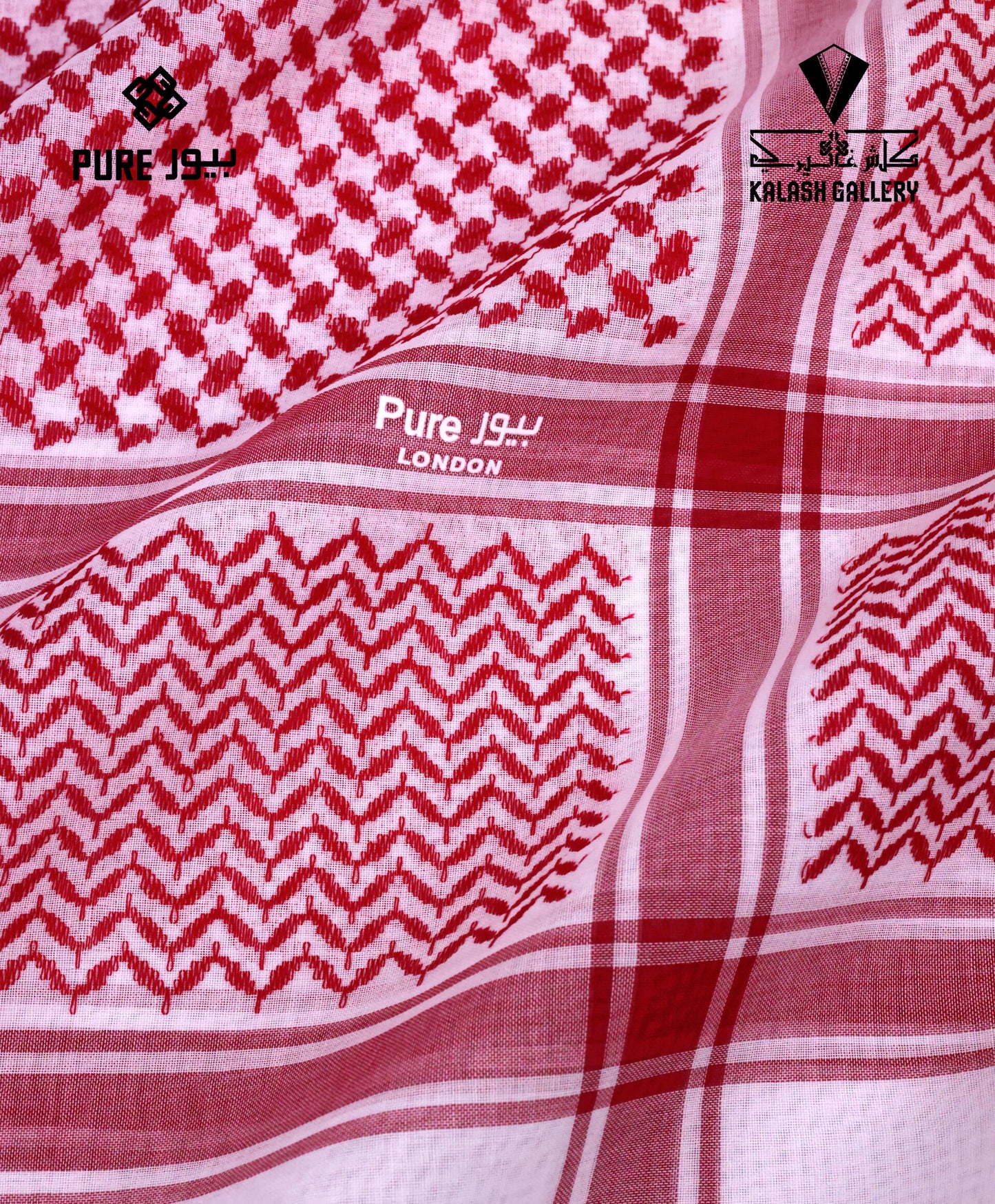Pure Deluxe Red Shemagh-24