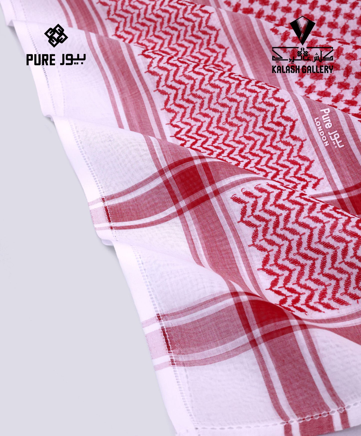 Pure Deluxe Red Shemagh-24