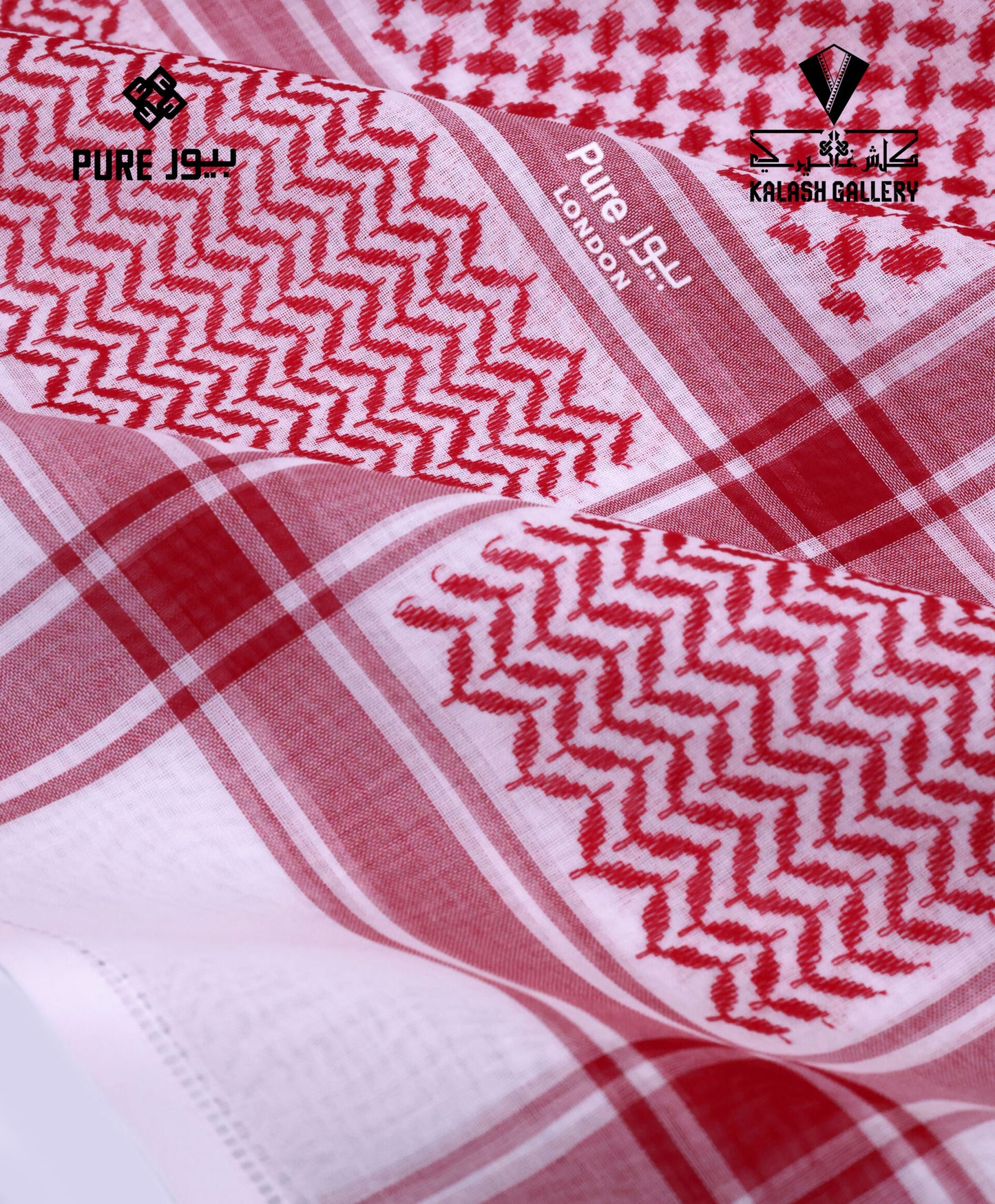Pure Deluxe Red Shemagh-24