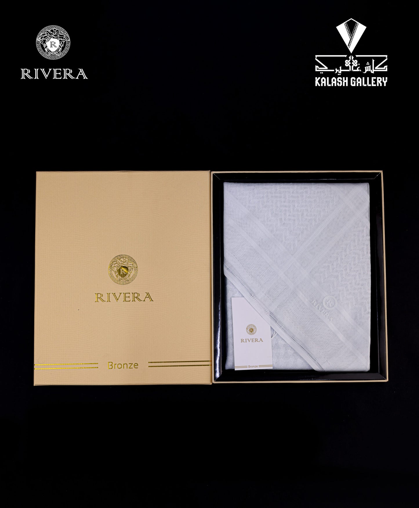 Rivera White Bronze Shemagh - 30