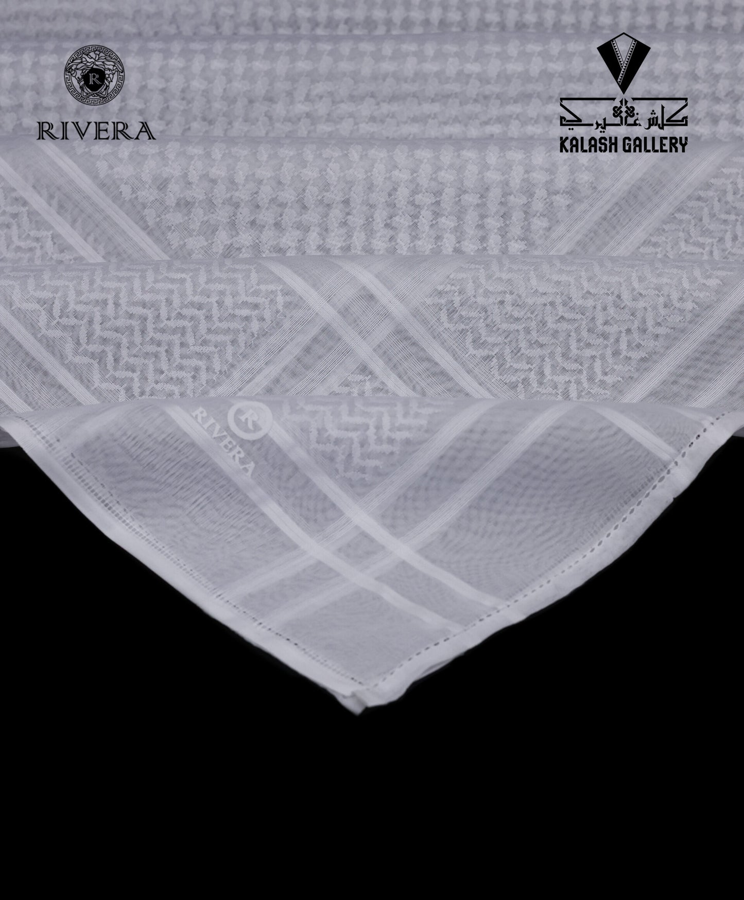 Rivera White Bronze Shemagh - 30