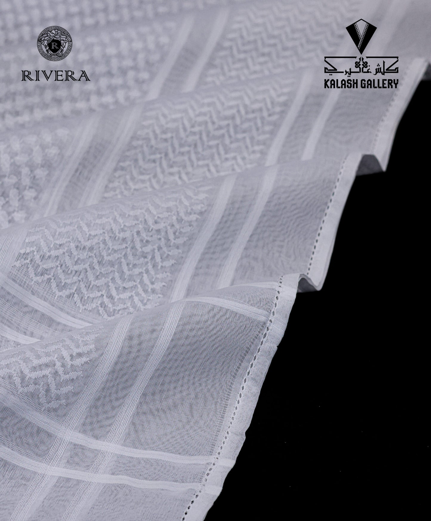 Rivera White Bronze Shemagh - 30