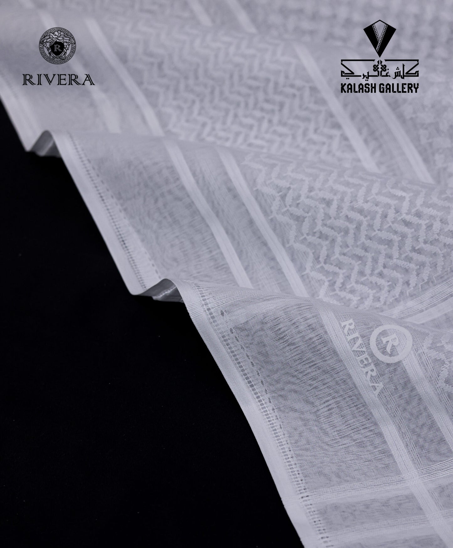 Rivera White Bronze Shemagh - 30