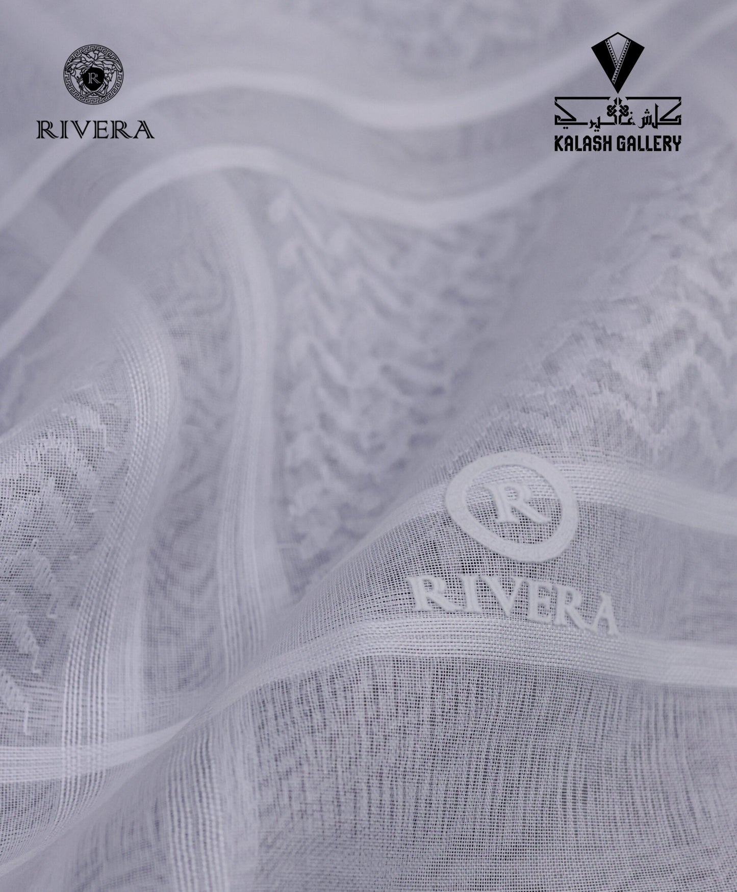 Rivera White Bronze Shemagh - 30
