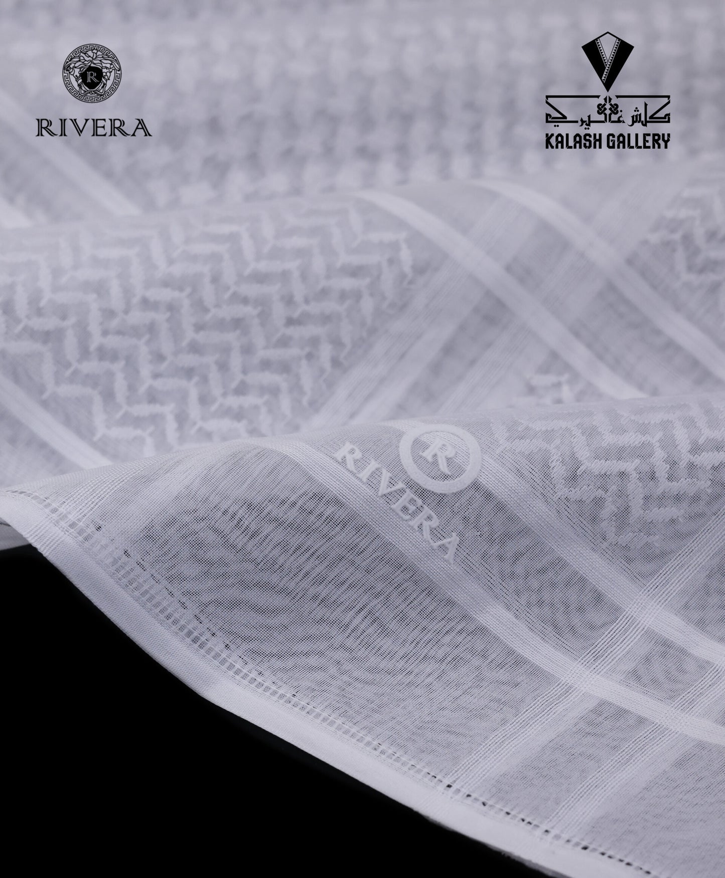 Rivera White Bronze Shemagh - 30