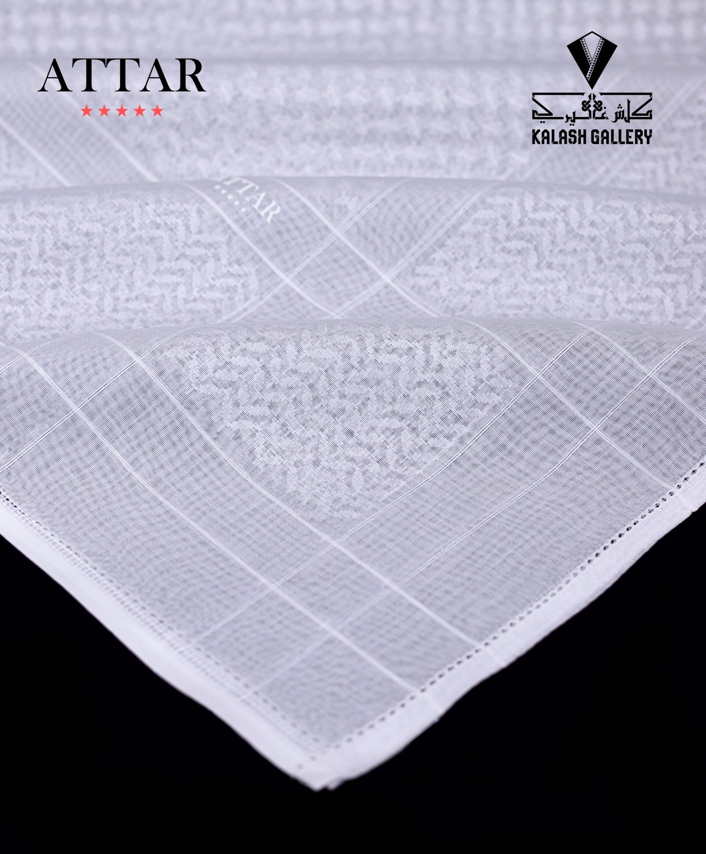 Attar Super Deluxe White Shemagh-24