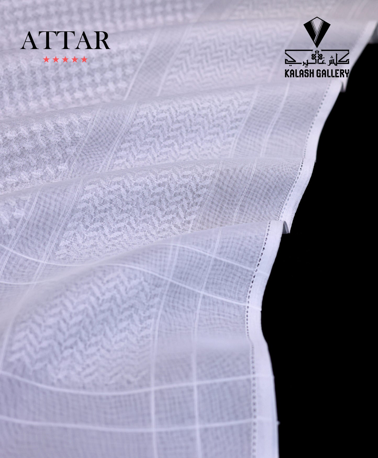 Attar Super Deluxe White Shemagh-24