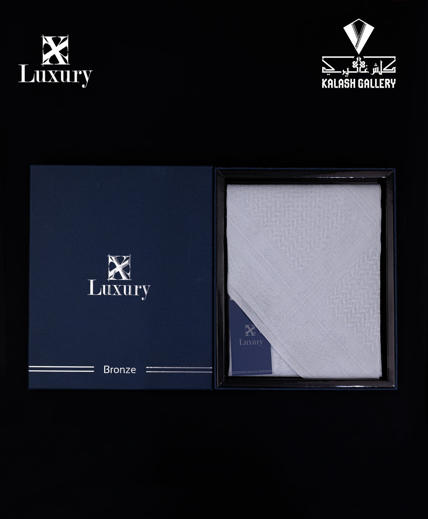 Luxurious white bronze shemagh - 11