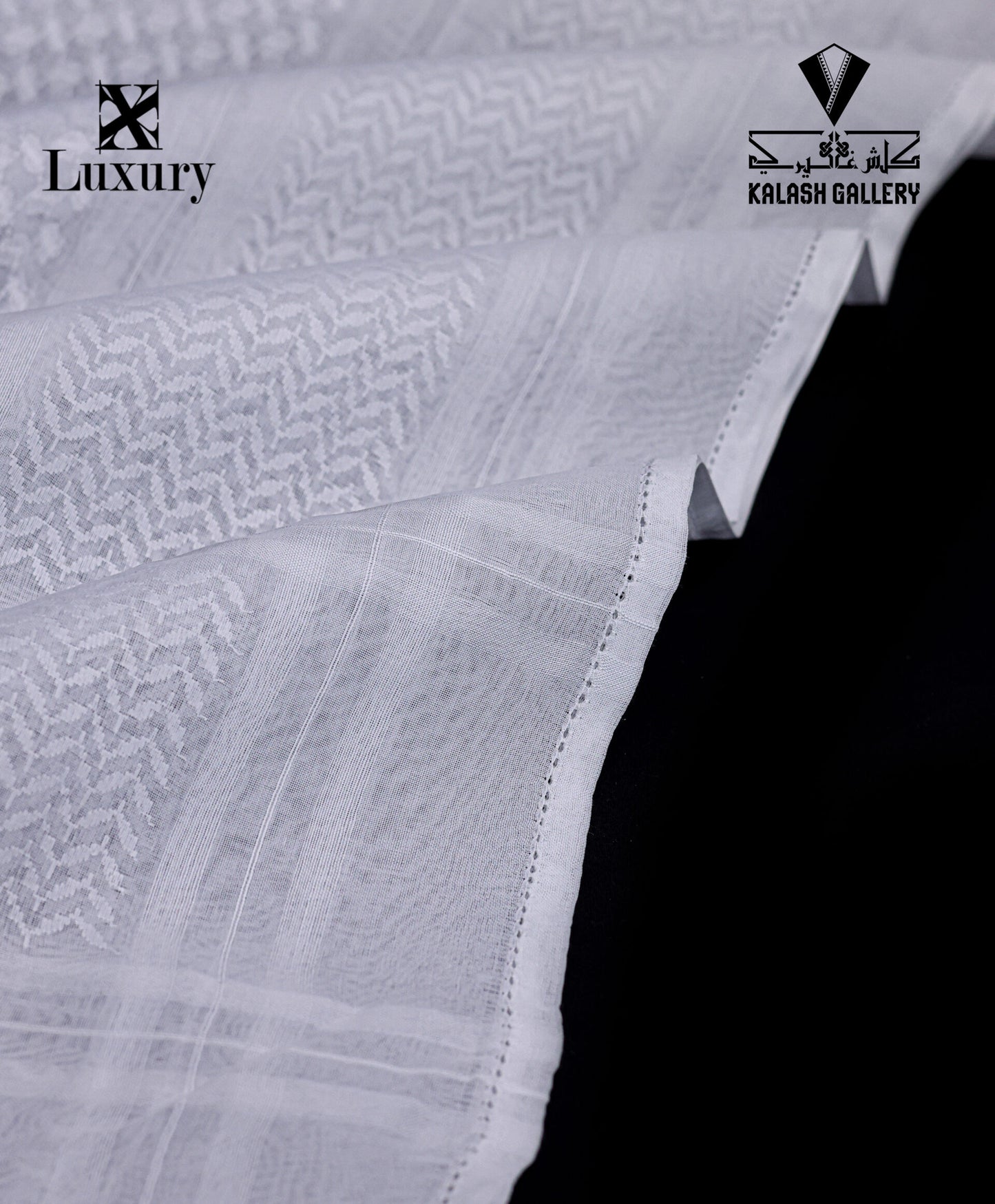 Luxurious white bronze shemagh - 11