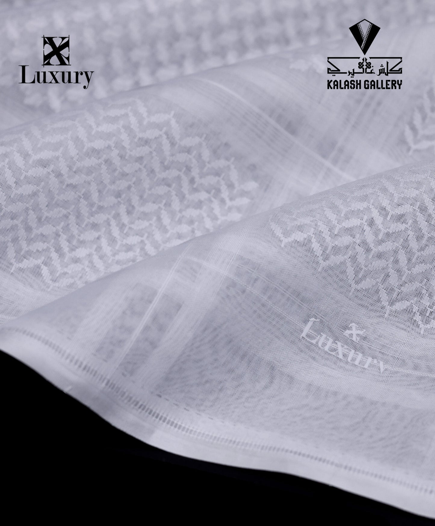 Luxurious white bronze shemagh - 11