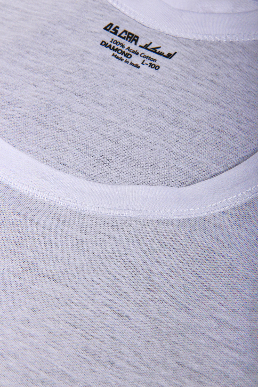 Oscar Diamond Undershirt 100% Cotton Acala