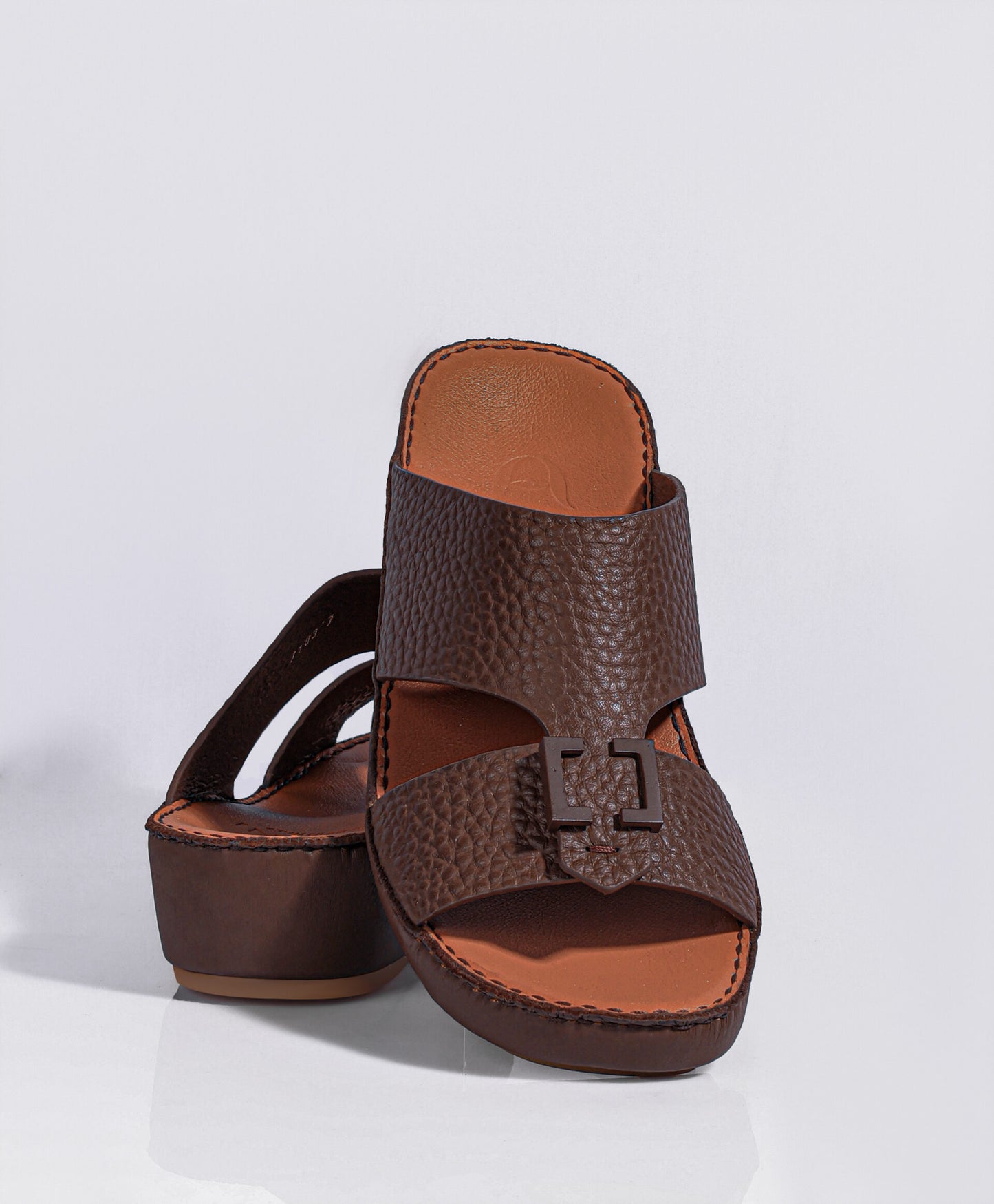 Artini Italian Double Scotch Leather Luxury Men's Slippers AMB15