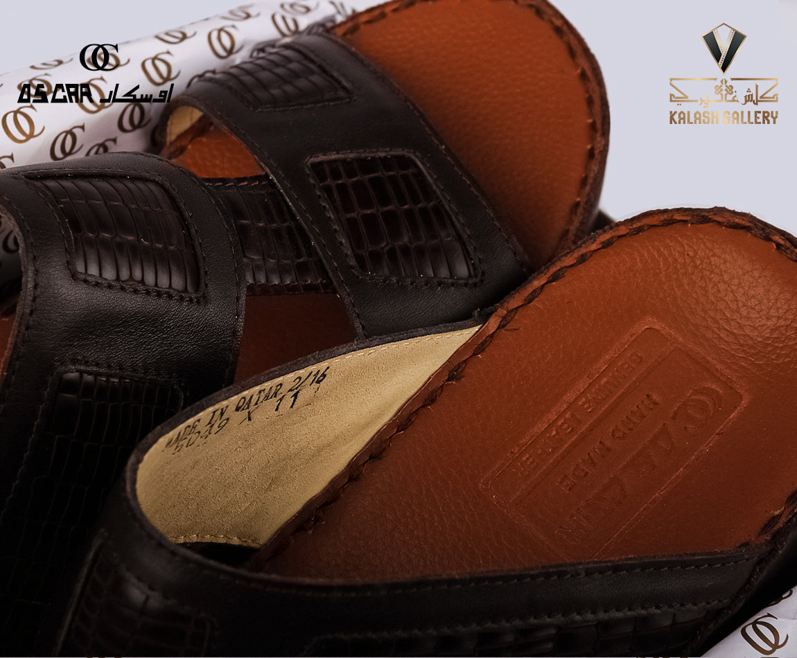Oscar Slippers Dark Brown -VMX01