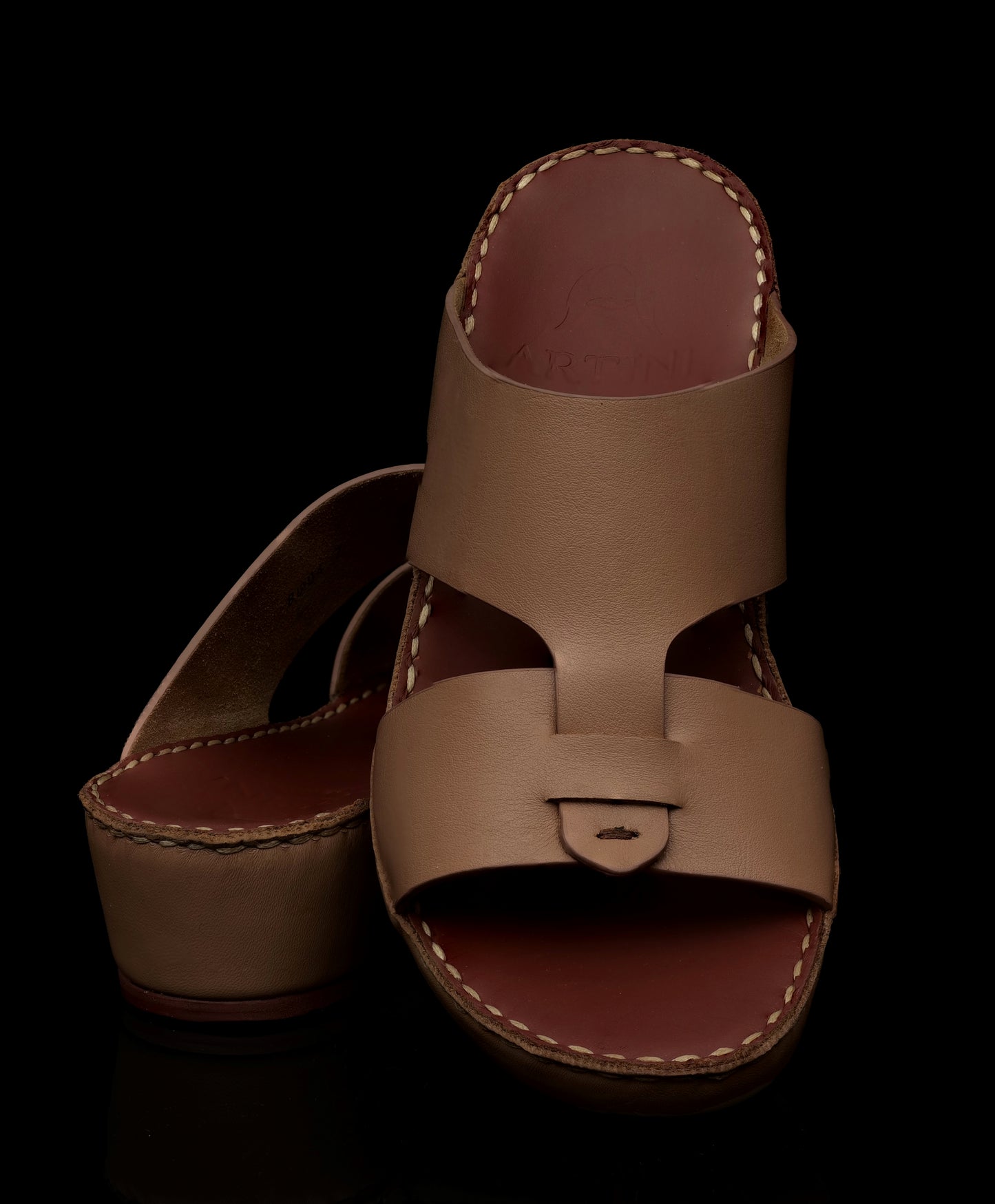 Men's Luxury Artini Nova Calf Italian Leather Slippers | AMB17