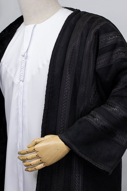معطف شتوي فروة صوف ناعم رجالي